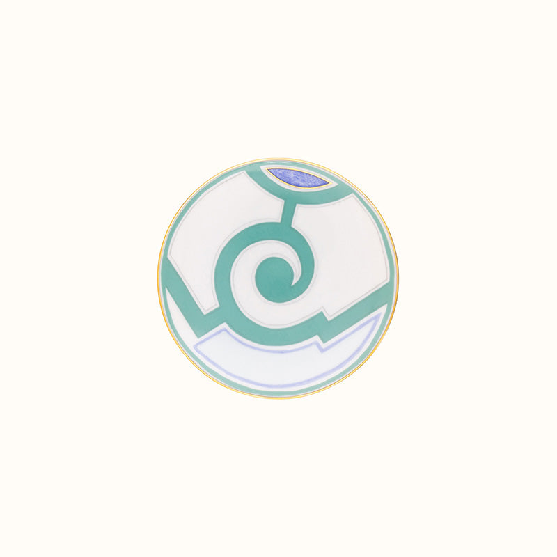 Robert Haviland & C. Parlon Grand Parc | Bread & Butter Plate: Fine Limoges porcelain with geometric turquoise motif and smooth, glazed finish, ideal for individual bread service with architectural finesse | Tableware & Serveware / Plates | 2Jour Concierge, your luxury lifestyle shop