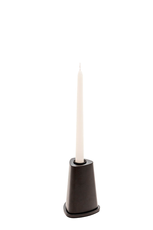 Giobagnara x Glenn Sestig Rockwell candle holder – metal | Minimalist candle holder entirely crafted in brushed bronze or brushed brass | Bold yet elegant, perfect for modern and refined settings | A versatile statement accessory available in mini, small, medium, and large sizes | Home decor & candle holders | 2Jour Concierge, your luxury lifestyle shop