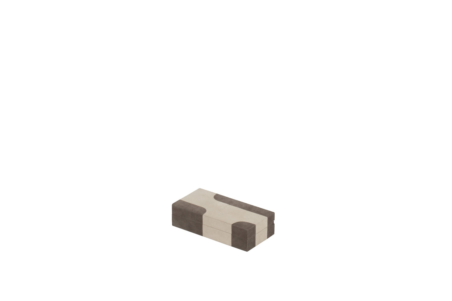 Giobagnara x Stéphane Parmentier: Flow Suede-Covered Wood Cufflinks Box | Stylish Accessory Organizer, Elegant Storage & Gift Item | 2Jour Concierge, #1 luxury high-end gift & lifestyle shop