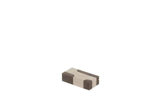 Giobagnara x Stéphane Parmentier: Flow Suede-Covered Wood Cufflinks Box | Stylish Accessory Organizer, Elegant Storage & Gift Item | 2Jour Concierge, #1 luxury high-end gift & lifestyle shop