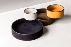 Angel Leather Valet Tray Round M