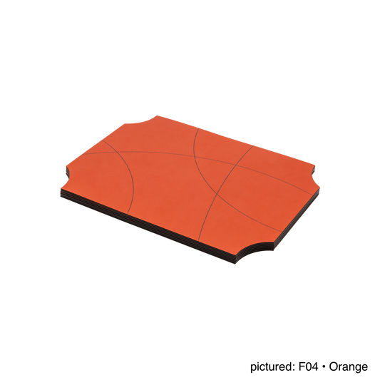 Giobagnara | Margo Placemat Set: Calfskin placemats with Corian® holder and graphic composition | Serveware + Hospitality / Placemats & Underplates | 2Jour Concierge, your luxury lifestyle shop | premium table settings for luxury interiors, dining environments, and hospitality concepts