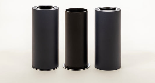 Positano Doppelwandiger Mülleimer aus lederbezogenem Holz