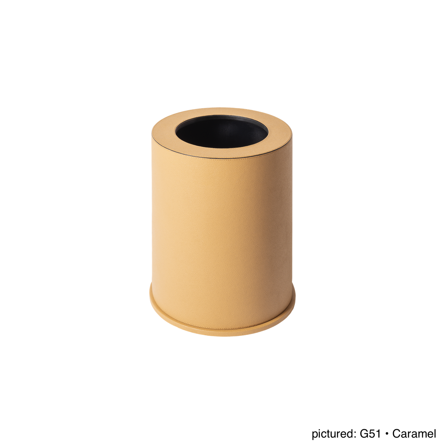 Giobagnara Positano | Double Wall Bin: Leather with removable inner container and smooth finish, with non-slip waterproof rubber base | Office + Tech / Bins | 2Jour Concierge, your luxury lifestyle shop | luxury interiors, hospitality décor, elegant living, designer home accessories, boutique hotels, refined lifestyle, yacht décor, office décor, executive interiors