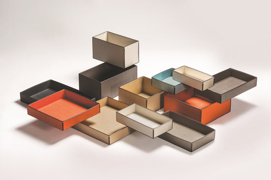 Giobagnara Marea Trinket Bowl | All-leather structure | Available in square and rectangular shapes | Home Decor and Serveware | 2Jour Concierge, your luxury lifestyle shop