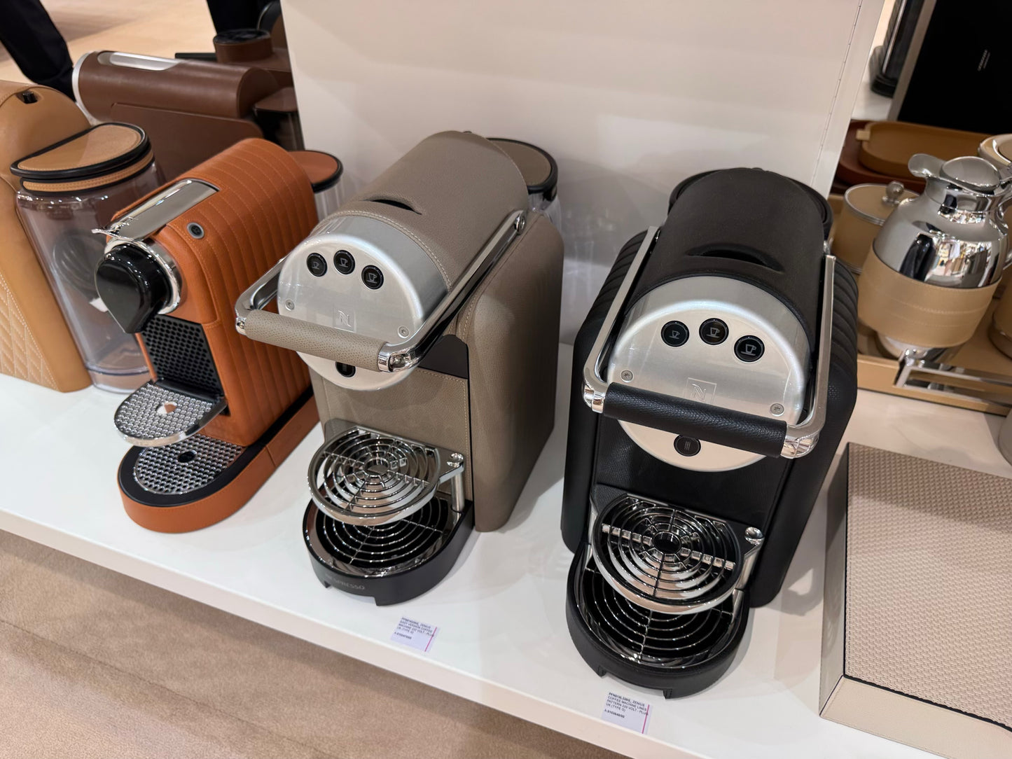 Zenius Easy Version Leather-Bound Nespresso Coffee Machine