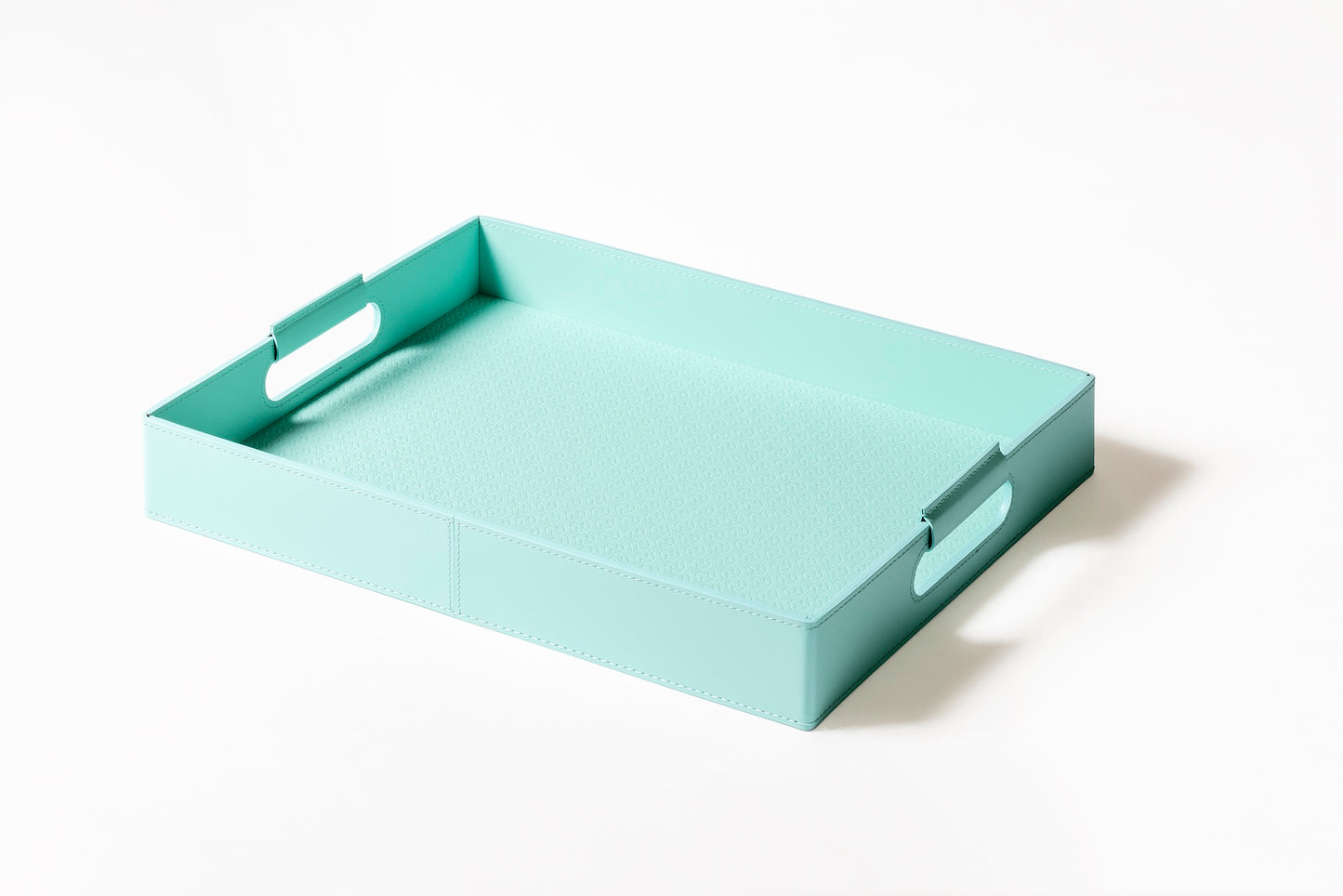 x Elie Saab Monogram Regenerated Leather Tray N°2, Rectangular