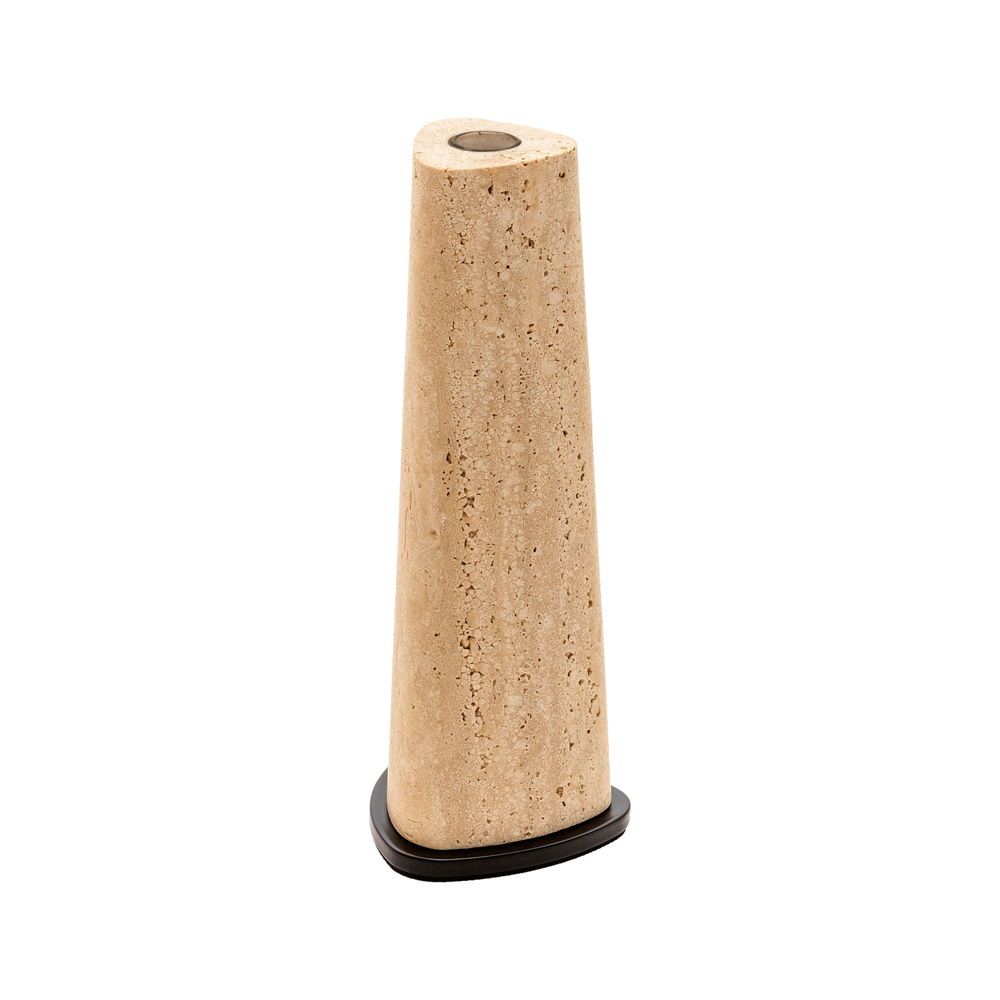 Giobagnara | Rockwell Vase: Sculptural vase in wood, marble, or metal with glass insert | Decor / Vases & Candle Holders | 2Jour Concierge, your luxury lifestyle shop | premium decorative objects for refined interiors