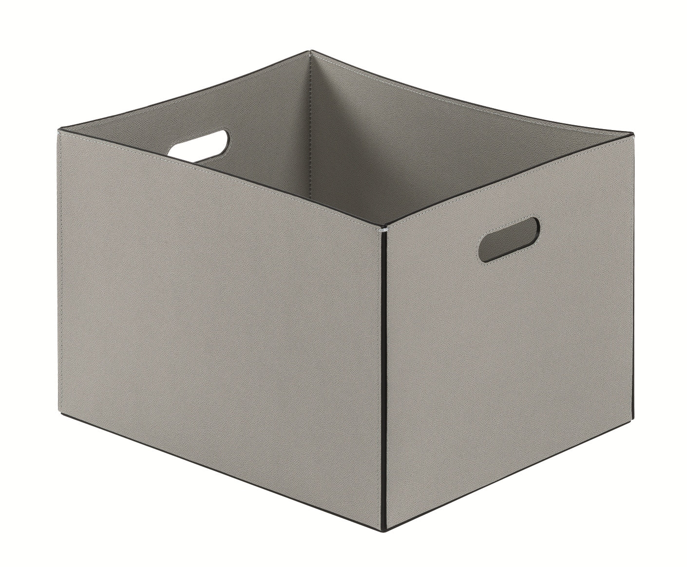 Giobagnara Marea Basket | All-leather structure with side handles | Perfect for closet organization, accessories storage, and decorative home solutions | Home Decor, Storage, and Closet Organizers | 2Jour Concierge, your luxury lifestyle shop