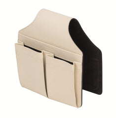 Sofa Saddle Leather Bag | Magazine Holder Three Pockets