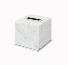 Porte-mouchoirs carré en marbre de Positano