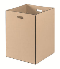 Marea Leather Storage Basket with Side Handles Square High L