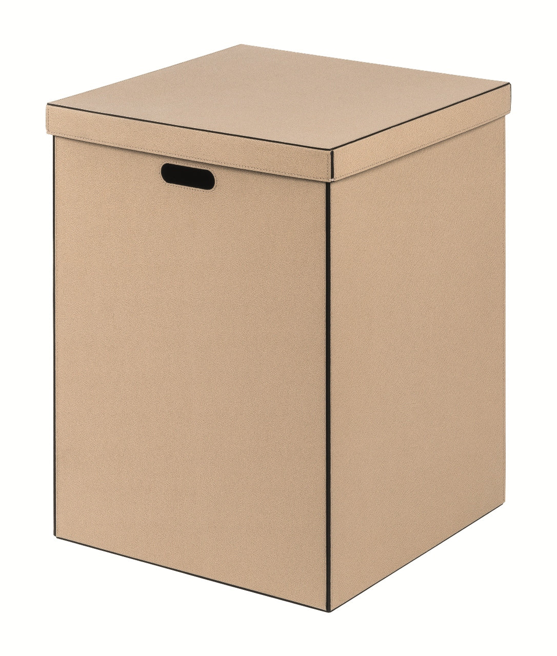 Giobagnara Marea Basket | All-leather structure with side handles | Perfect for closet organization, accessories storage, and decorative home solutions | Home Decor, Storage, and Closet Organizers | 2Jour Concierge, your luxury lifestyle shop