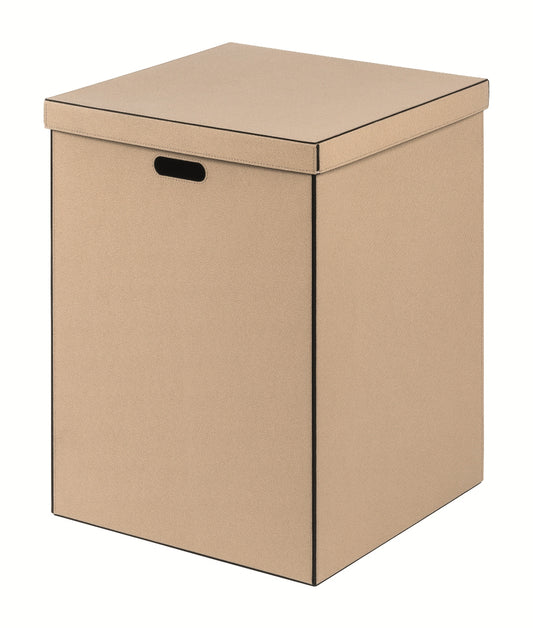 Giobagnara Marea Basket | All-leather structure with side handles | Perfect for closet organization, accessories storage, and decorative home solutions | Home Decor, Storage, and Closet Organizers | 2Jour Concierge, your luxury lifestyle shop