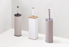 Positano Leather-Covered Brass Toilet Brush