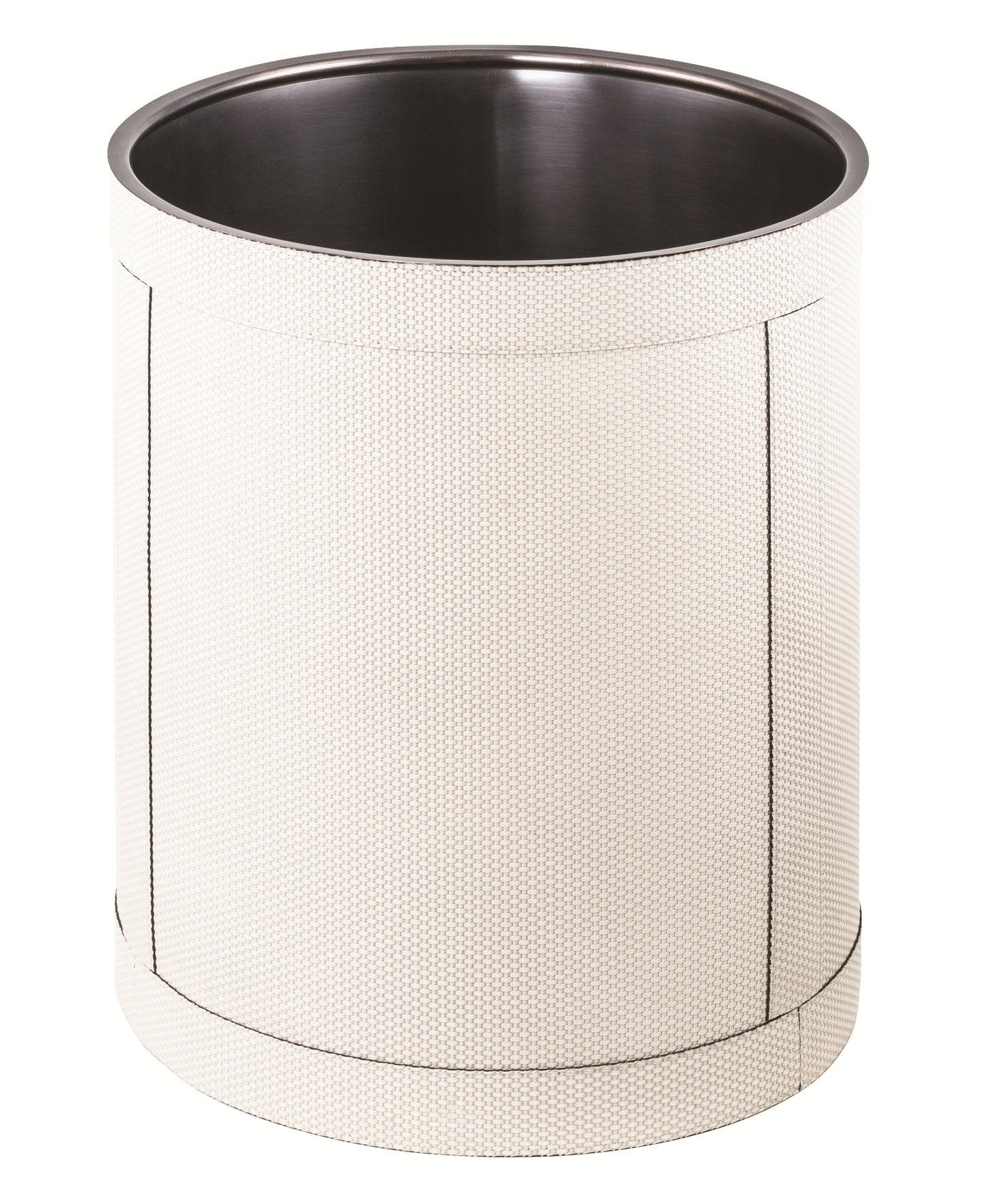 Giobagnara Brus Leather-Covered Bin With Removable Metal Container | Sleek design with a leather-covered exterior | Features a removable metal container for easy cleaning | Explore premium lifestyle accessories at 2Jour Concierge, #1 luxury high-end gift & lifestyle shop