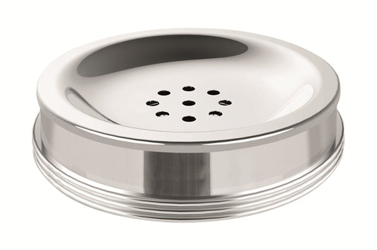 Giobagnara Amalfi Metal Soap Bowl | Part of Amalfi Leather-Covered Brass Bathroom Set | Exquisite Metal Design | Leather-Covered for a Luxurious Touch | Brass Base for Durability | Non-Slip Waterproof Rubber Base | Explore the Amalfi Collection at 2Jour Concierge, #1 luxury high-end gift & lifestyle shop