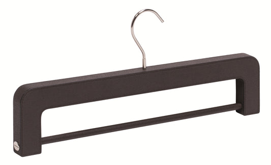 Scott Leather-Covered Wood Flat Hanger