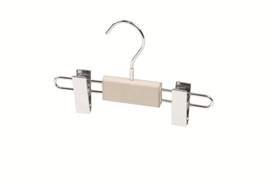 Giobagnara Scott Man / Woman Flat Leather-Covered Wood Hanger | Stylish Wardrobe Accessories, Elegant Closet Organization & Gift Items | 2Jour Concierge, #1 luxury high-end gift & lifestyle shop