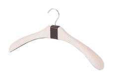 Camillo Leather & Cashmere Covered Wood Suit Hanger