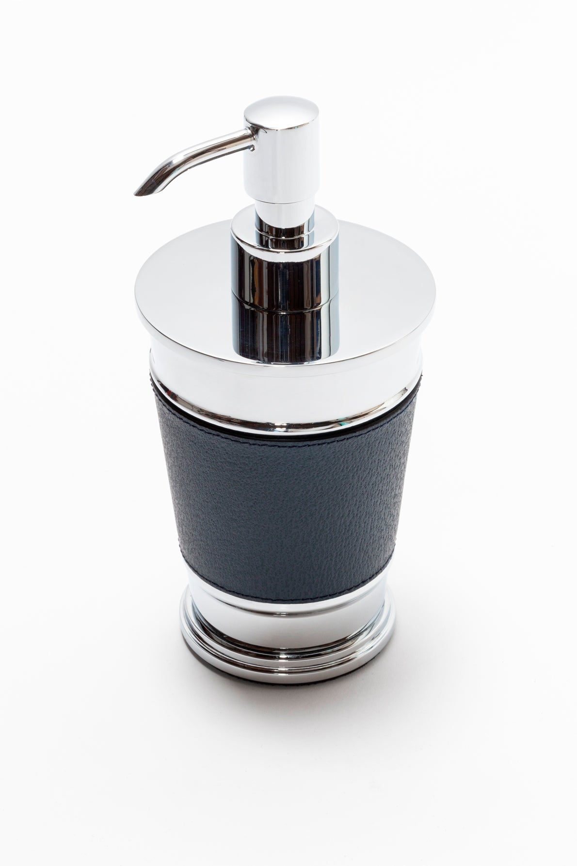 Manhattan Leather-Covered Metal Soap Dispenser