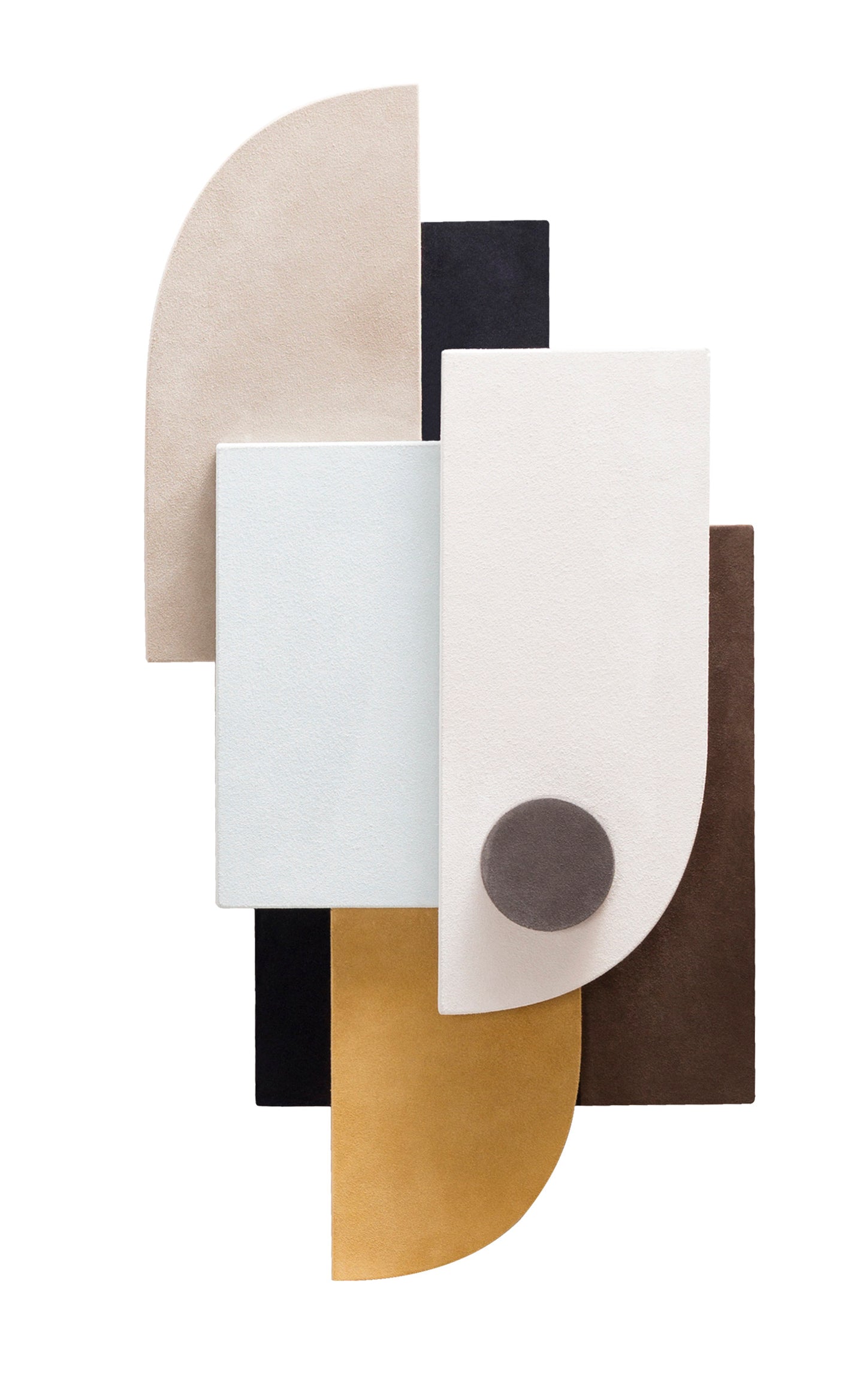 x Stéphane Parmentier Suede-Covered Wood Tabou Parete 1 Artwork | Wall Decor