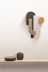 x Stéphane Parmentier Suede-Covered Wood Tabou Parete 2 Artwork | Wall Decor
