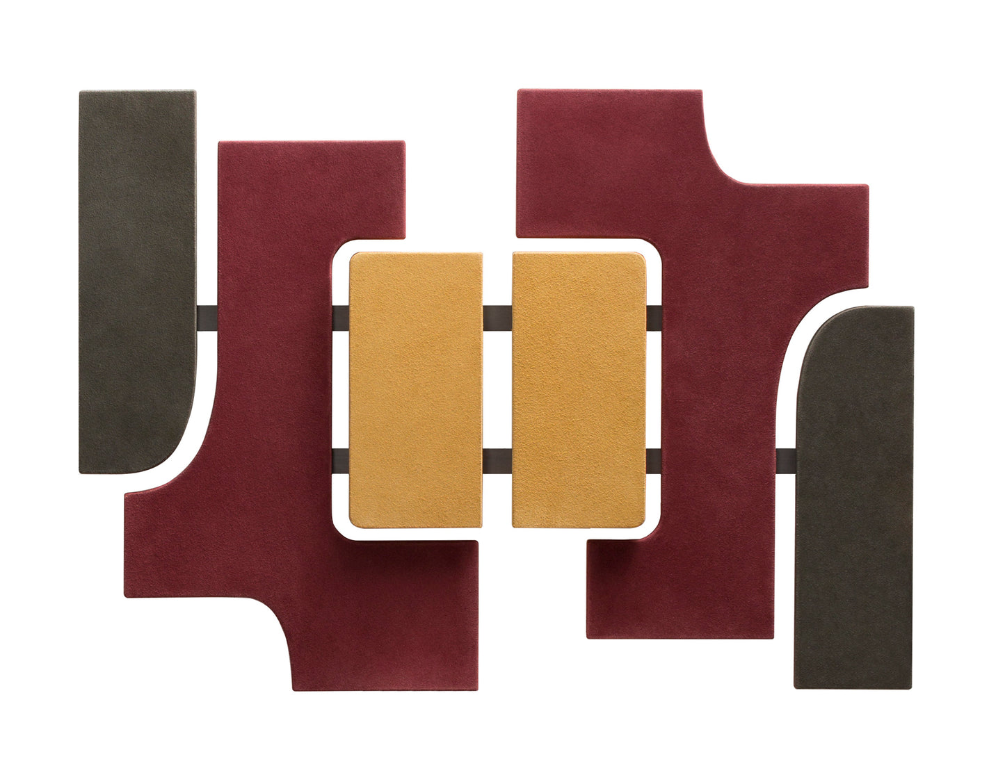 Giobagnara x Stéphane Parmentier: Suede-Covered Wood Tabou Parete Artwork | Stylish Wall Decor, Elegant Art Piece & Home Accent | 2Jour Concierge, #1 luxury high-end gift & lifestyle shop