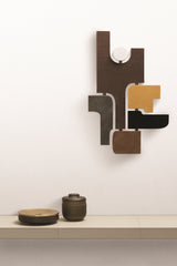 x Stéphane Parmentier Suede-Covered Wood Tabou Parete 4 Artwork | Wall Decor