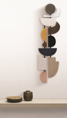 x Stéphane Parmentier Suede-Covered Wood Tabou Parete 5 Artwork | Wall Decor