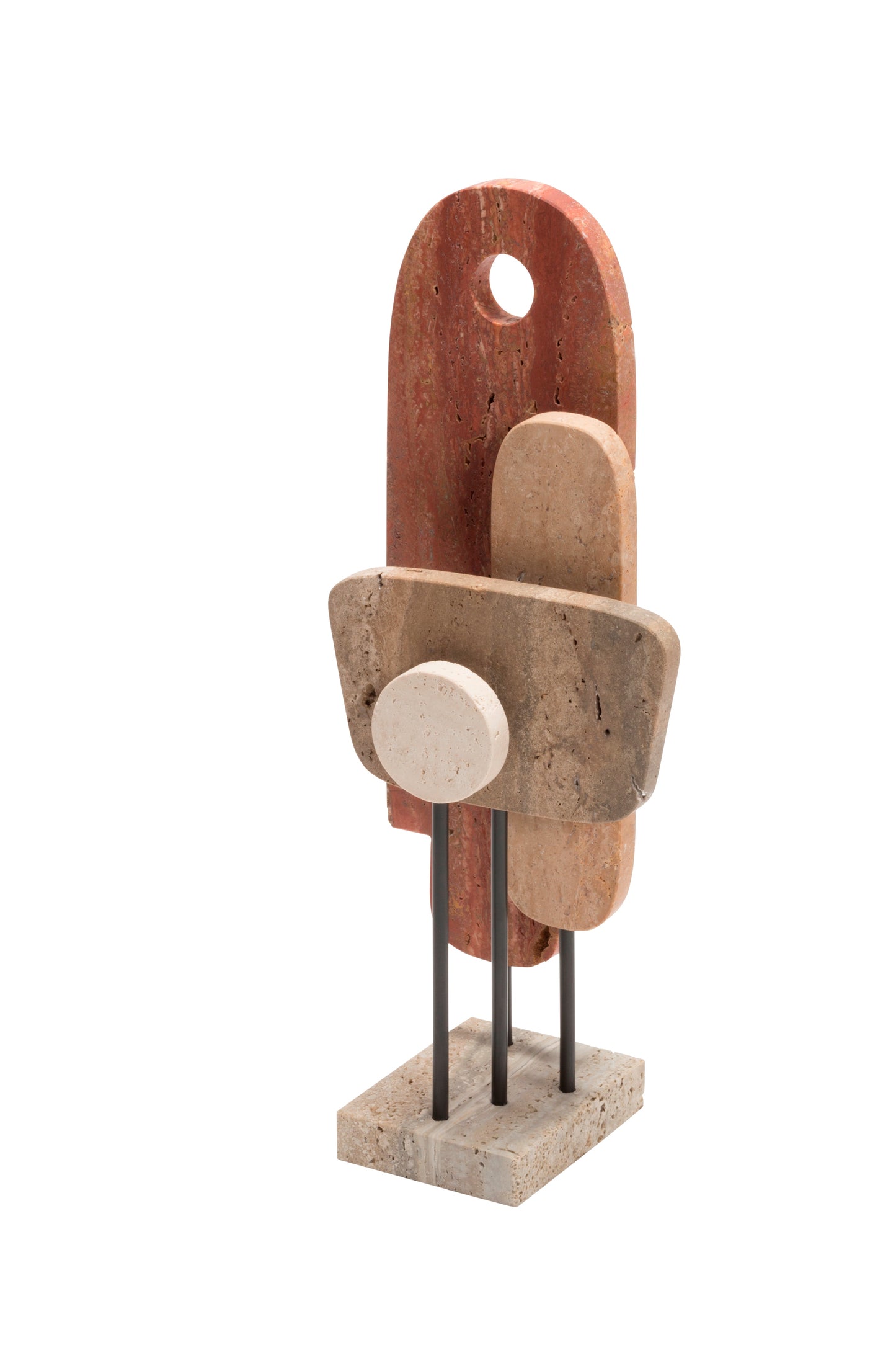 Giobagnara x Stéphane Parmentier: Tabou Travertine Marble Sculpture 1 | Artistic Home Decor, Elegant Sculpture & Collectible Items | 2Jour Concierge, #1 luxury high-end gift & lifestyle shop
