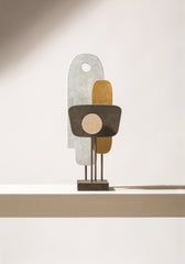 x Stéphane Parmentier Suede-Covered Wood Tabou Sculpture 1