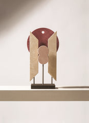 x Stéphane Parmentier Suede-Covered Wood Tabou Sculpture 2