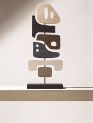 x Stéphane Parmentier Suede-Covered Wood Tabou Sculpture 3