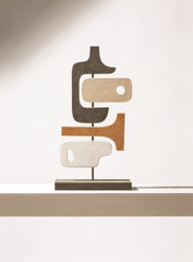x Stéphane Parmentier Suede-Covered Wood Tabou Sculpture 4