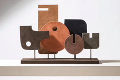 x Stéphane Parmentier Suede-Covered Wood Tabou Sculpture 5