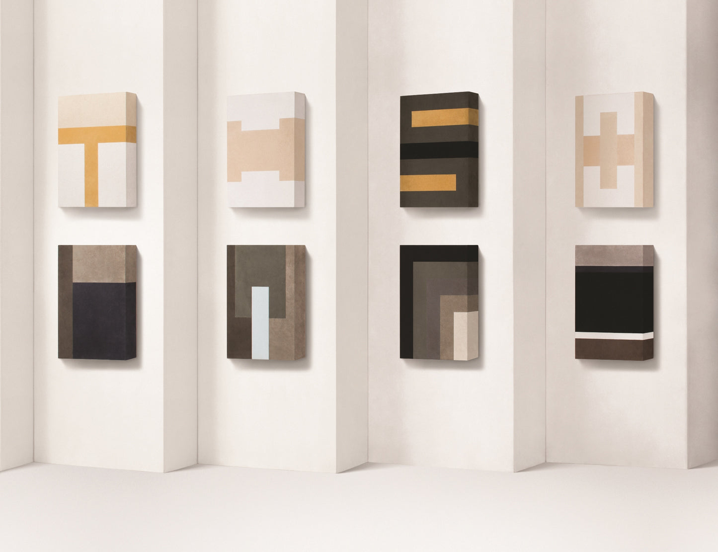 Giobagnara x Stéphane Parmentier: Tabou Solid Suede-Covered Three-Dimensional Wood Structures Artwork | Contemporary Art Decor, Stylish Wall Piece & Home Accent | 2Jour Concierge, #1 luxury high-end gift & lifestyle shop