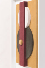 x Stéphane Parmentier Tabou Cornice 1 Suede-Covered Wood Wall Sculpture