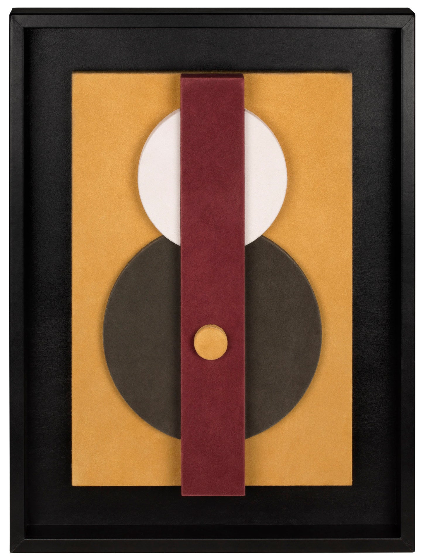 Giobagnara x Stéphane Parmentier: Tabou Cornice Suede-Covered Wood Wall Sculpture in Nappa Leather Frame | Contemporary Wall Art, Stylish Sculpture & Home Decor | 2Jour Concierge, #1 luxury high-end gift & lifestyle shop