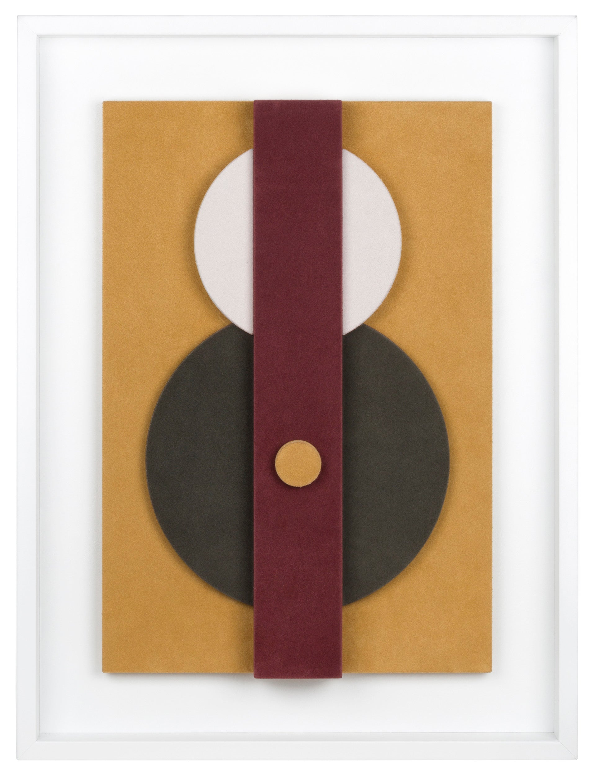 Giobagnara x Stéphane Parmentier: Tabou Cornice Suede-Covered Wood Wall Sculpture in Nappa Leather Frame | Contemporary Wall Art, Stylish Sculpture & Home Decor | 2Jour Concierge, #1 luxury high-end gift & lifestyle shop