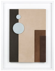 x Stéphane Parmentier Tabou Cornice 3 Suede-Covered Wood Wall Sculpture