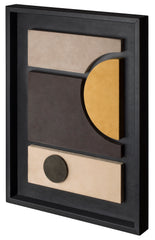 x Stéphane Parmentier Tabou Cornice 4 Suede-Covered Wood Wall Sculpture