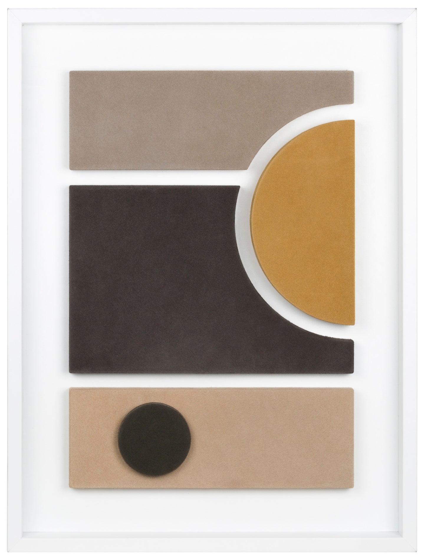 Giobagnara x Stéphane Parmentier: Tabou Cornice Suede-Covered Wood Wall Sculpture in Nappa Leather Frame | Contemporary Wall Art, Stylish Sculpture & Home Decor | 2Jour Concierge, #1 luxury high-end gift & lifestyle shop