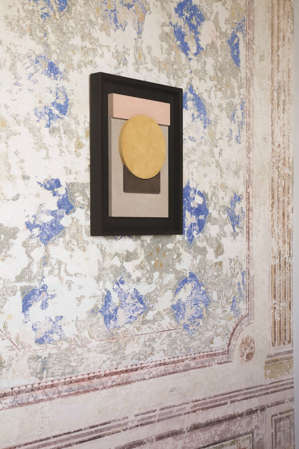 Giobagnara x Stéphane Parmentier: Tabou Cornice Suede-Covered Wood Wall Sculpture in Nappa Leather Frame | Contemporary Wall Art, Stylish Sculpture & Home Decor | 2Jour Concierge, #1 luxury high-end gift & lifestyle shop