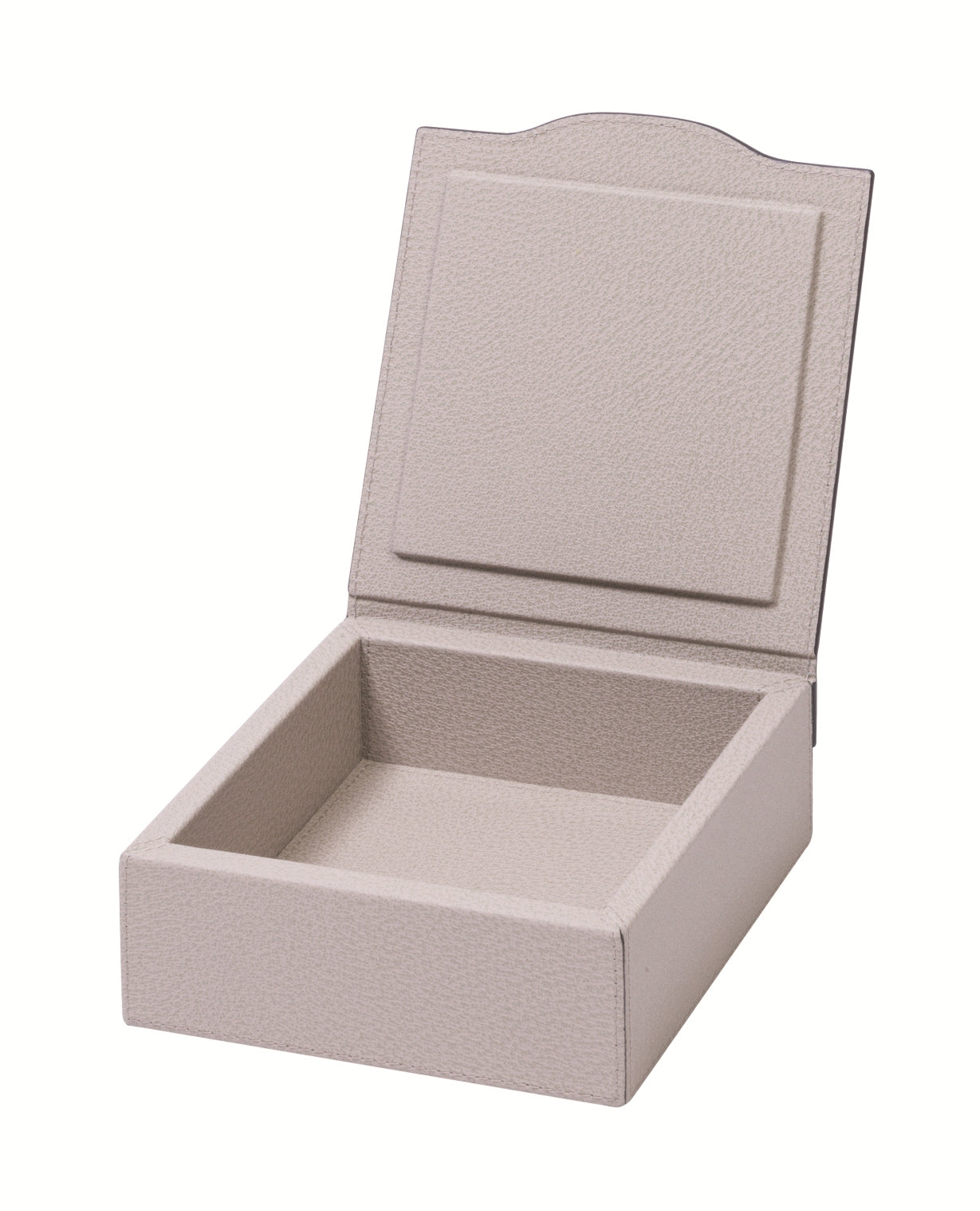 Giobagnara Luna Trinket Box | Leather-covered wood structure with hinged lid | Available in square, rectangular, and long rectangular shapes | Home Decor and Storage | 2Jour Concierge, your luxury lifestyle shop