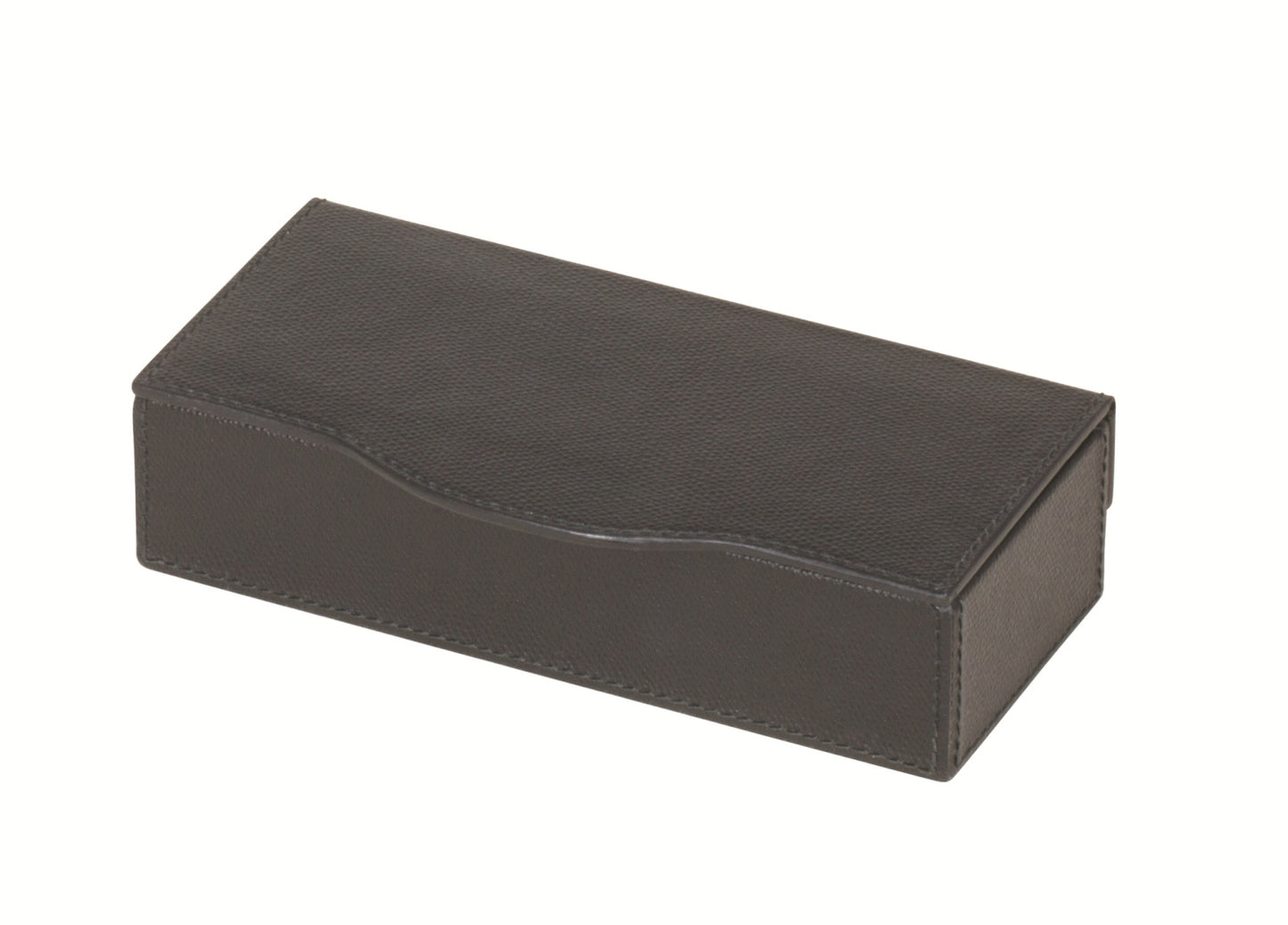 Giobagnara Luna Trinket Box | Leather-covered wood structure with hinged lid | Available in square, rectangular, and long rectangular shapes | Home Decor and Storage | 2Jour Concierge, your luxury lifestyle shop