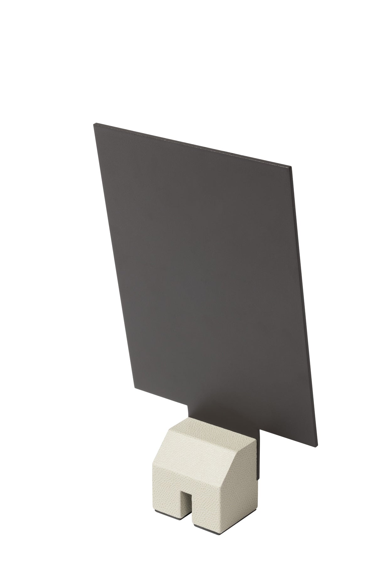 Pillar Metal Picture | Menu Frame Stand w Leather Inserts
