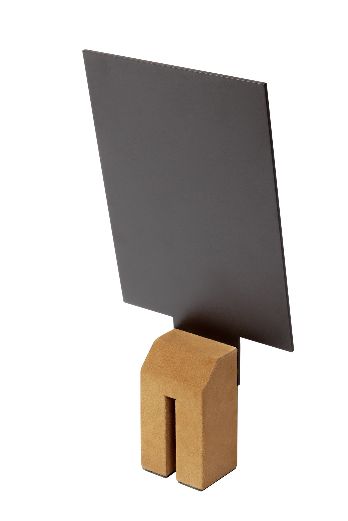Pillar Metal Picture | Menu Frame Stand w Leather Inserts