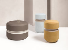x Stephane Parmentier Yoyo Leather-covered Stool