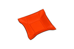 Jack Leather-Covered Valet Tray with Bendable Sides Square Mini